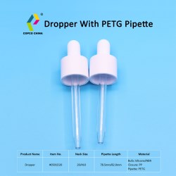 PETG pipettes for cosmetic formulations
